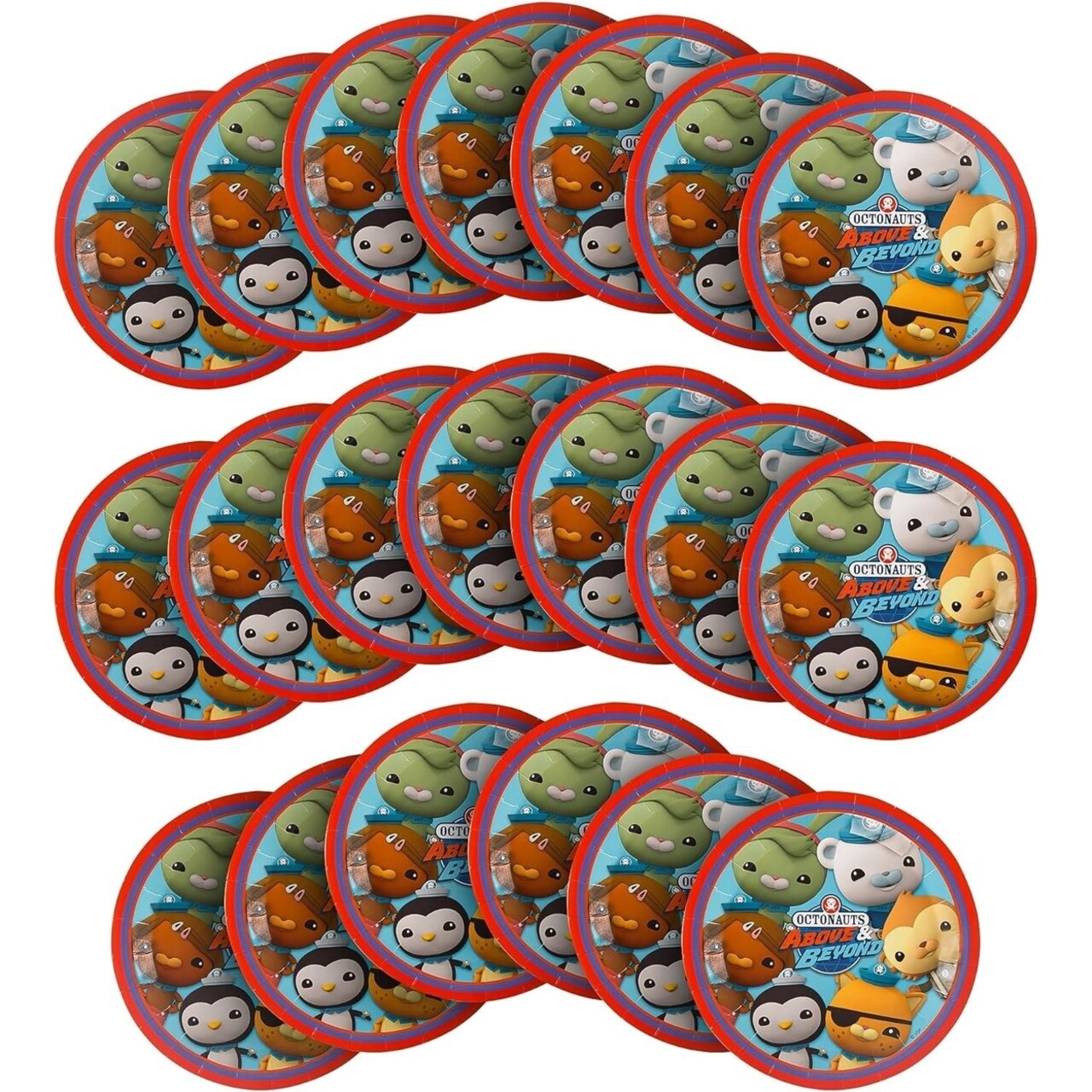 Octonauts 9" Paper Plates 20Ct Party Supplies Kids Tv Show Characters Mighty Mojo